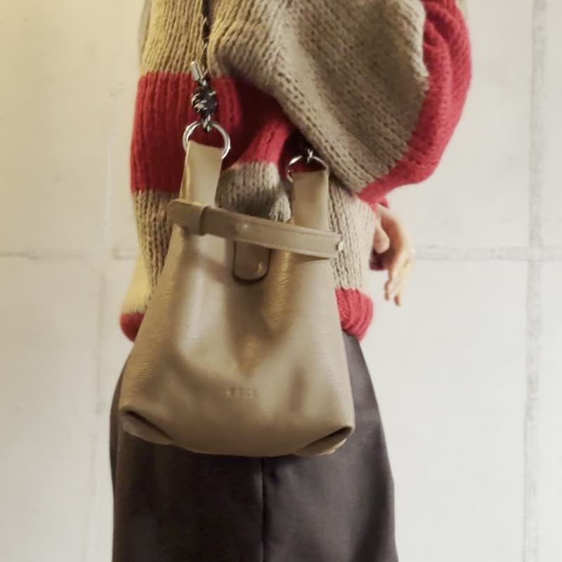 Usual 包 S_驼色_真皮_托特包 - 手提包/手提袋 - 真皮 