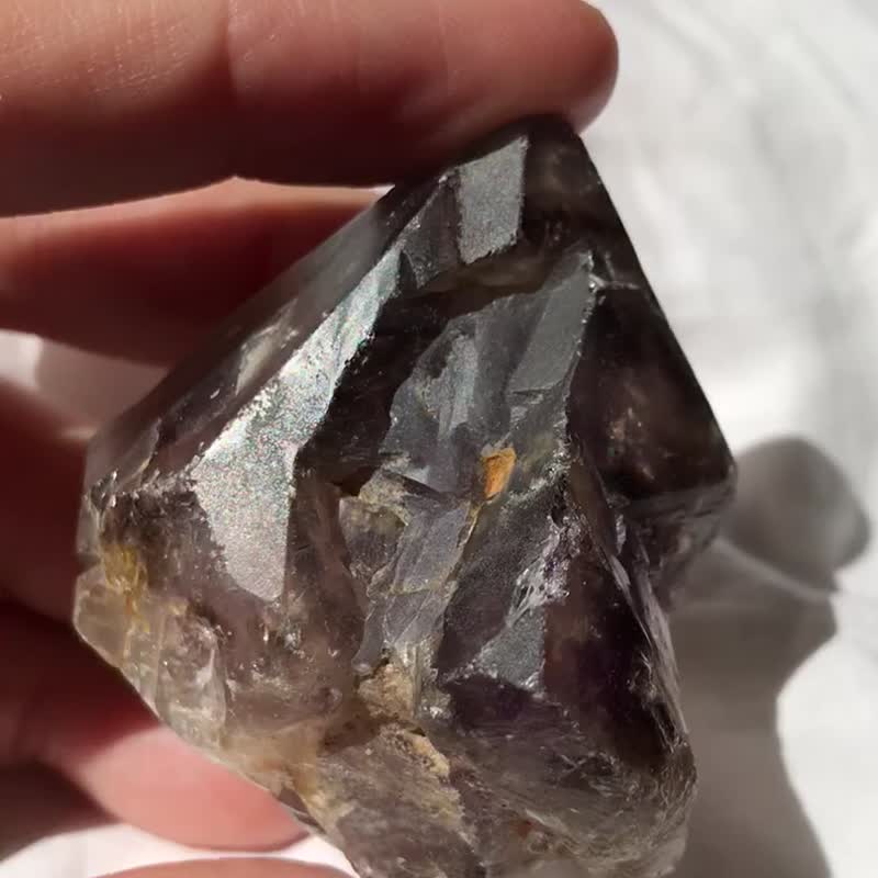 超七水晶 紫晶 紫水晶原石 城堡 骨干水晶 印记 摆件 天然原石 - 摆饰 - 水晶 紫色