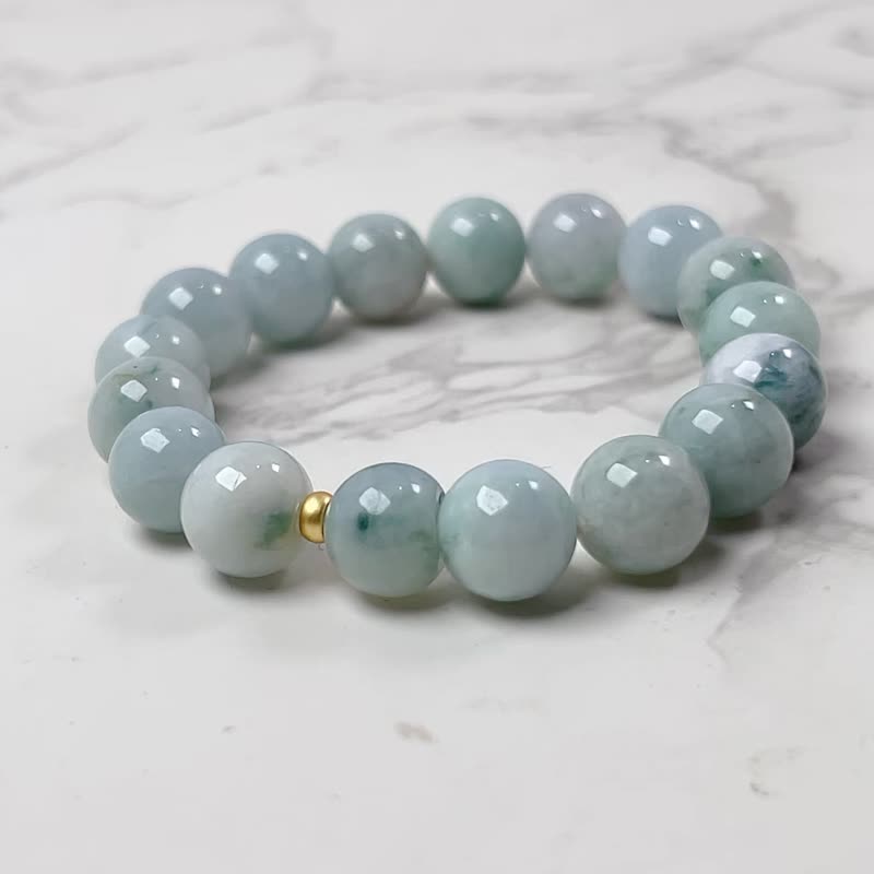 飘花翡翠手珠手链 | 天然缅甸玉A货翡翠 | 送礼 - 手链/手环 - 玉石 多色