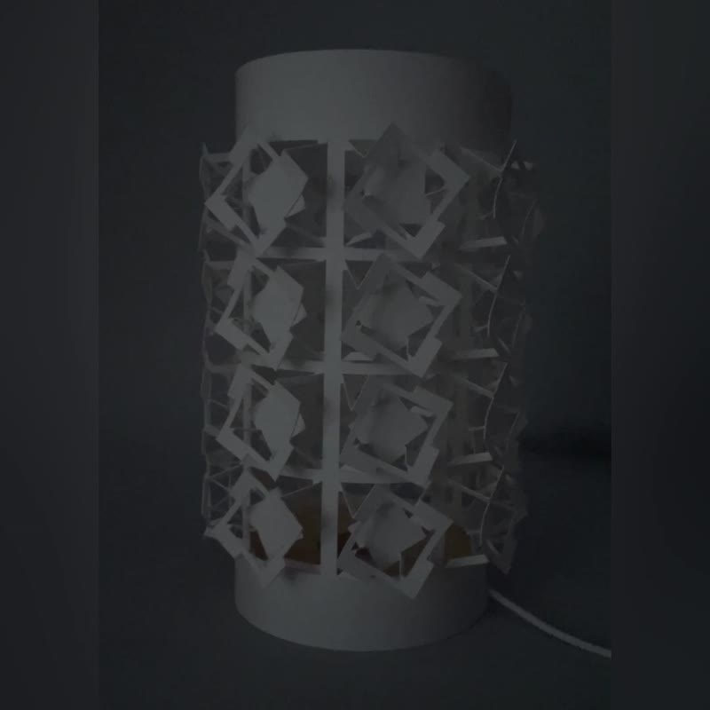 光影纸雕夜灯-几何纸雕花款 - 灯具/灯饰 - 纸 