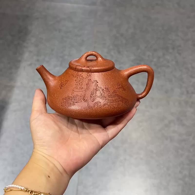 子冶石瓢 全手工 实力派张秋云作品容量300cc降坡泥摹传统子冶之 - 茶具/茶杯 - 陶 