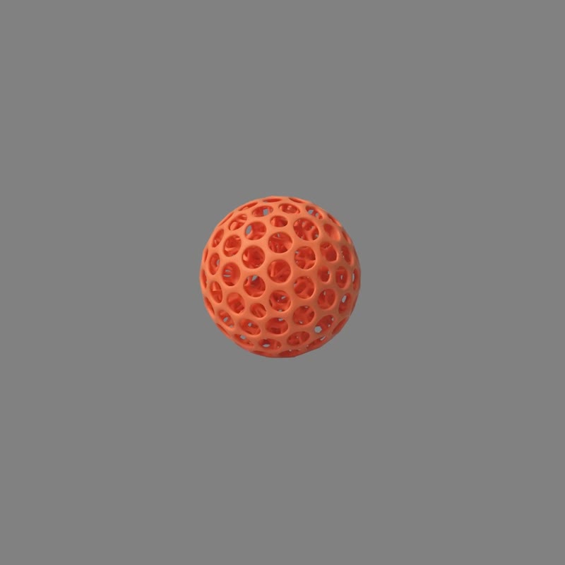 |  3D打印迪芬球 DIFFERENT BALL - 朱砂红  | - 玩偶/公仔 - 塑料 红色