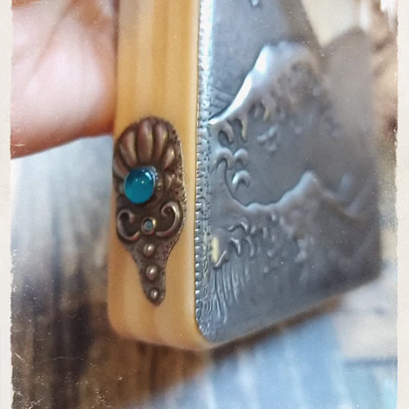 浮世绘锡雕拇指琴(Kalimba) 神奈川冲浪里 - 吉他/乐器 - 其他金属 