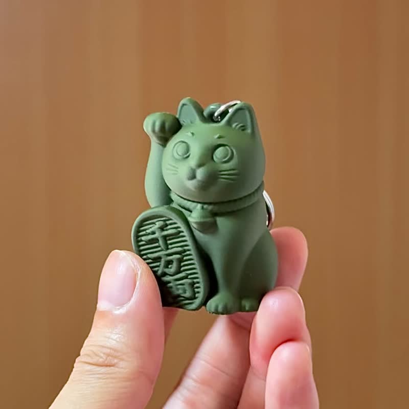 招财猫锁匙扣 新品/毕业/钥匙圈/吊饰/招财/招运/招福/送礼/猫咪 - 钥匙链/钥匙包 - 塑料 多色