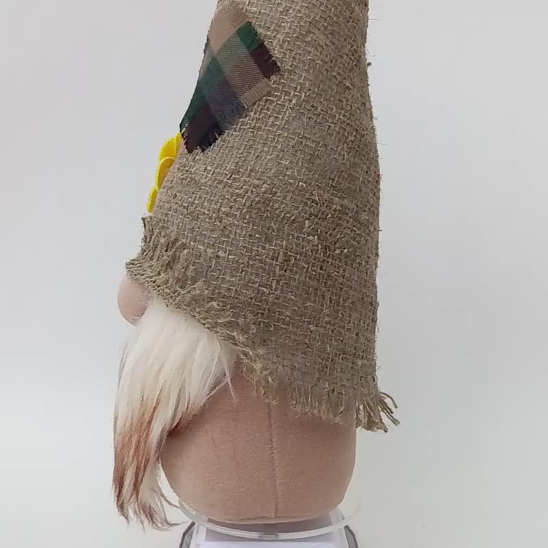 Fall Gnomes Farmhouse Décor, Rustic Scarecrow Gnome, Thanksgiving Gnome Gift - 玩偶/公仔 - 环保材料 卡其色