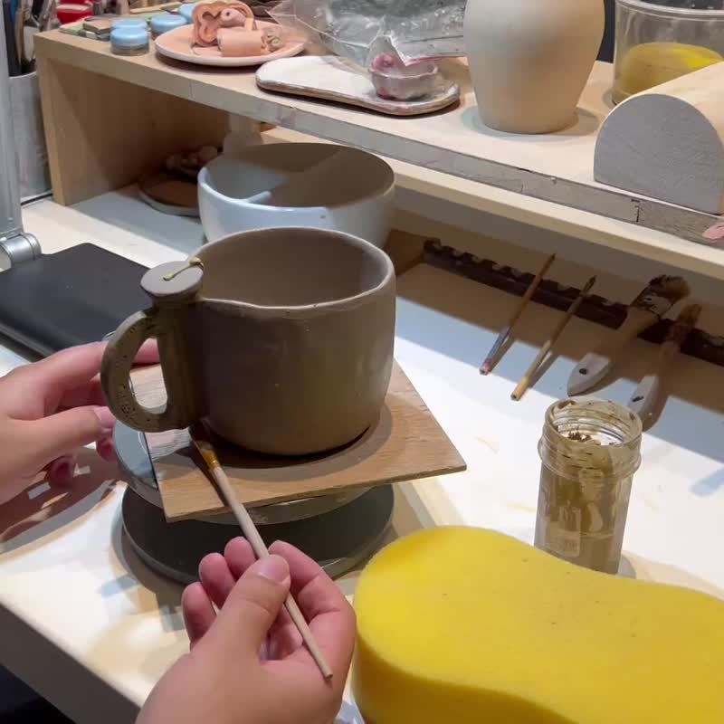 【定制化】订制手作陶 结婚/订婚/入厝/毕业礼 对盘 对杯  花器 - 盘子/餐盘/盘架 - 陶 多色