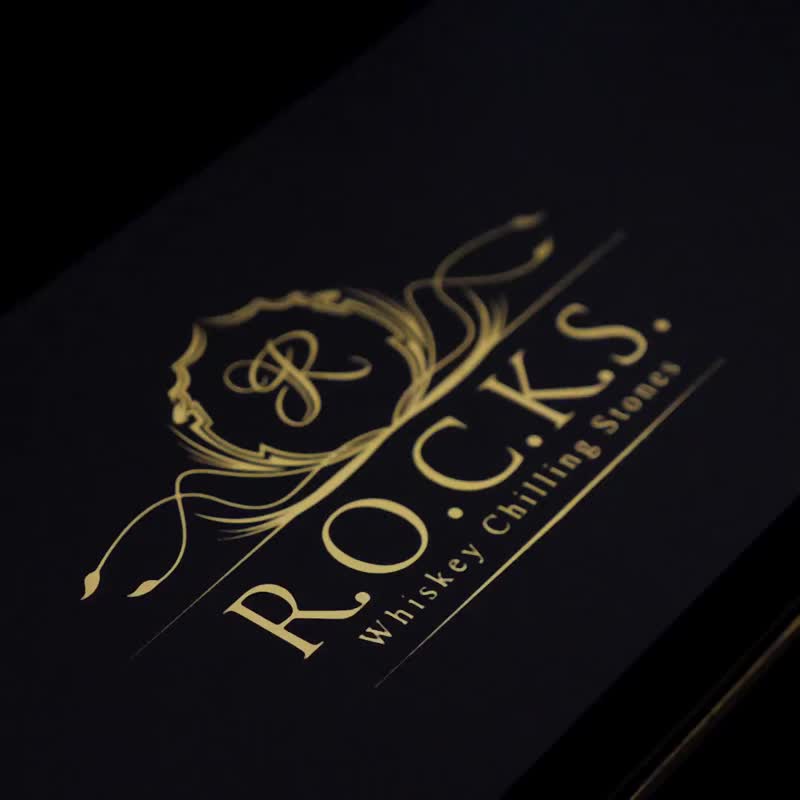 现货R.O.C.K.S. / 棕梠玻璃威士忌双酒杯礼盒 - 酒杯/酒器 - 石头 