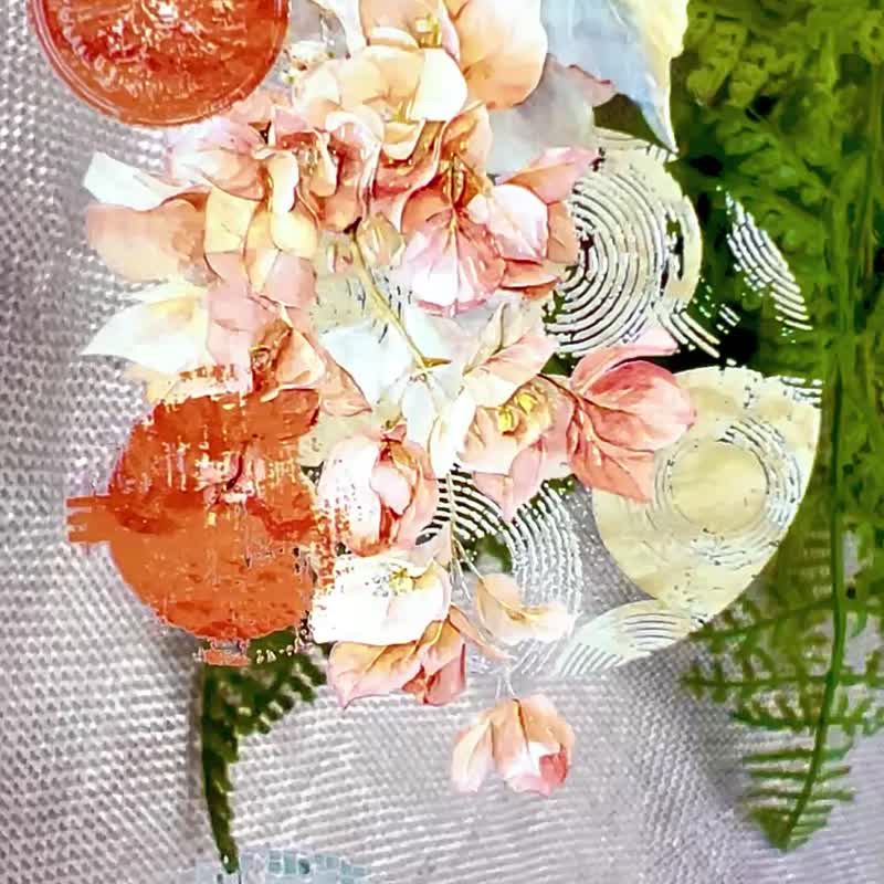 绛葛絮语 Soft Blush Bloom - 纸胶带 - 塑料 多色
