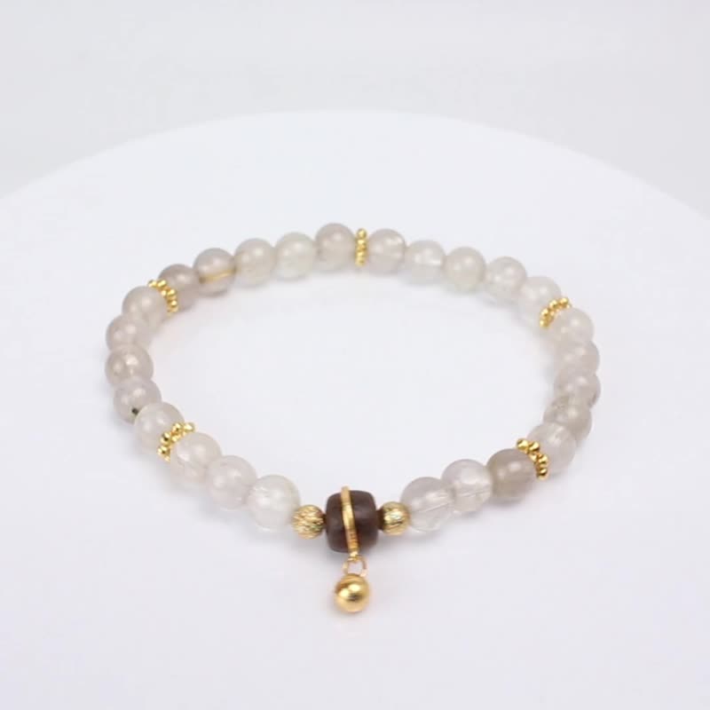 设计师经典手链 | 钛晶手链 | 藏富聚财 - 手链/手环 - 水晶 金色
