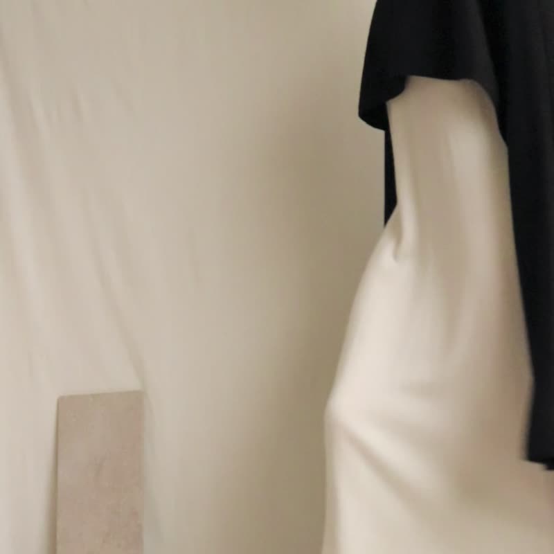 【下单订制】多穿法喀什米尔山羊绒黑色针织斗篷披肩披风 - 女装休闲/机能外套 - 羊毛 