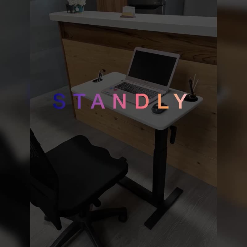 24h出货-STANDLY【AL0205升降边桌】平移旋转款-隐藏滑轮-六色 - 餐桌/书桌 - 其他材质 白色