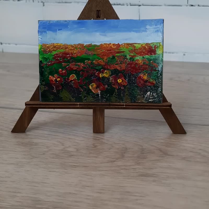 罂粟画原创压克力画山水画花卉迷你艺术 - 海报/装饰画/版画 - 其他材质 多色