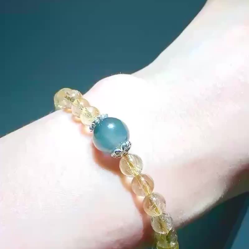 光之语_六字箴言能量手链 - 手链/手环 - 宝石 金色