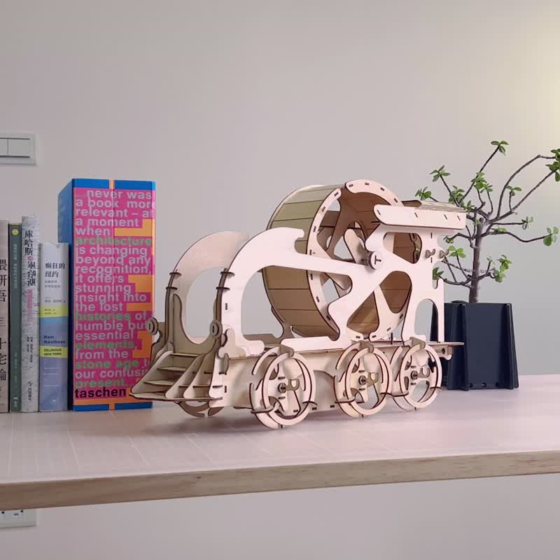 Hamooi手作系列:多功能仓鼠自走滚轮-咔嚓咔嚓号 - 木工/竹艺/纸艺 - 木头 