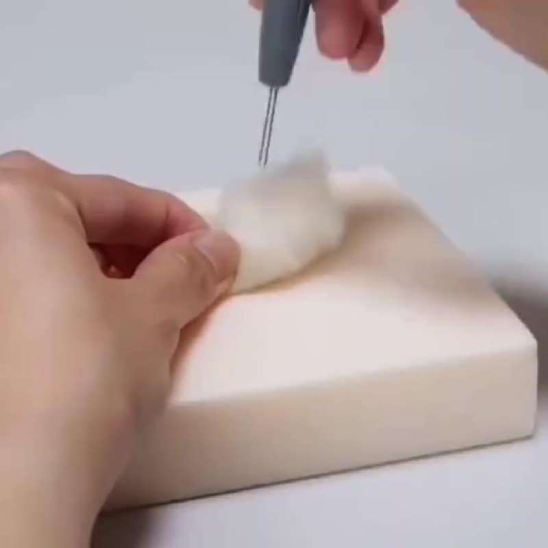 手作猫咪羊毛毡公仔 猫奴独特礼物 - 玩具 - 羊毛 多色