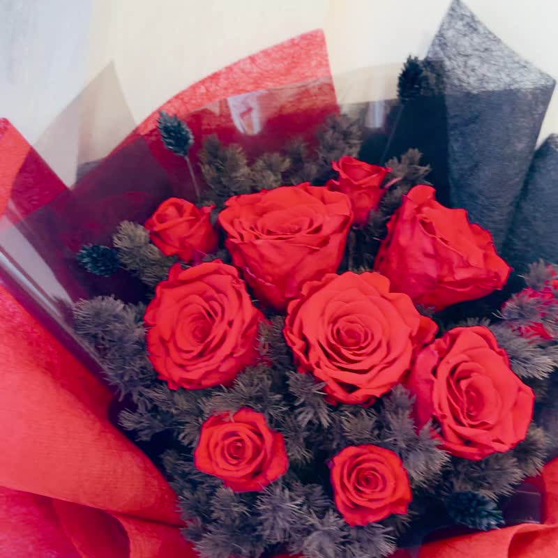 厄瓜多尔尔玫瑰系列。情人节 花束 告白 七夕 波波球 - 干燥花/捧花 - 植物．花 