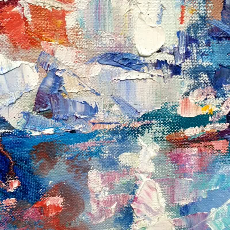 意大利绘画 意大利风景 风景 原创艺术品 里奥马焦雷 印象派 油画原作 - 海报/装饰画/版画 - 其他材质 多色