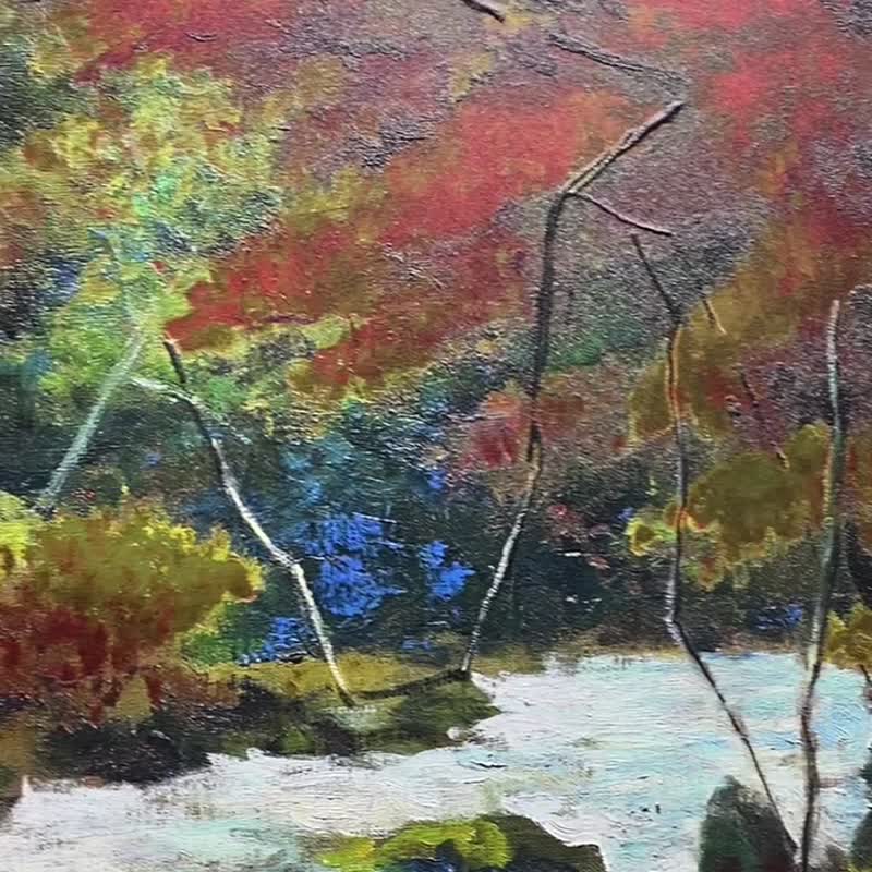 李梅树纪念馆-秋色河畔-艺术微喷数位版画 - 海报/装饰画/版画 - 其他材质 