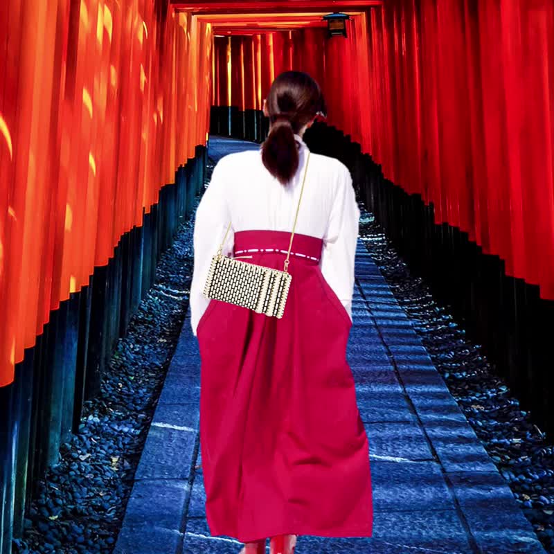 斜背包|手工编织包 - 与妳相遇的一瞬间 强烈感受到满满的温柔 - 侧背包/斜挎包 - 其他材质 白色