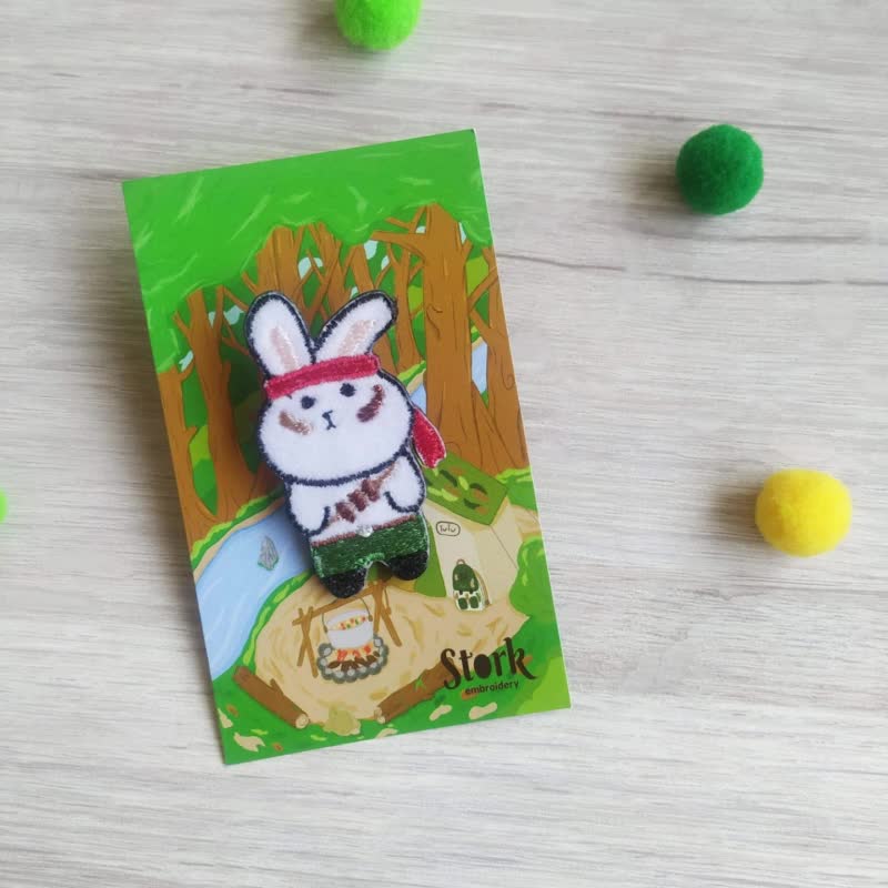 别针- 蓝波厌兔 3款 - 徽章/别针 - 绣线 绿色