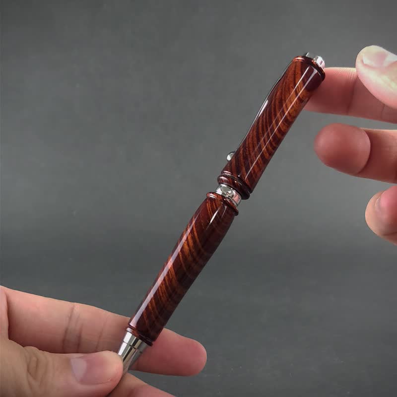 订制-旋转式双节原子笔 / 连加斯 - 其他书写用品 - 木头 红色