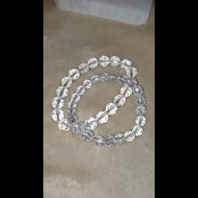 【订制品】—Starcut 系列—  白水晶 Rock Quartz 手串 手链 天 - 手链/手环 - 水晶 