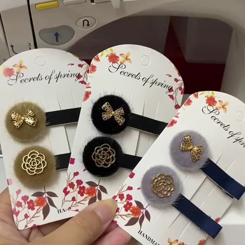 E2-发夹 - 发夹浏海夹侧夹一字夹类 - 发饰 - 其他材质 多色