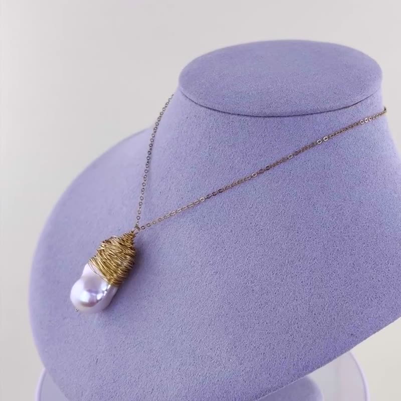 巴洛克淡水珍珠项链 N1 - 项链 - 珍珠 